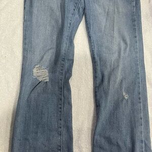 Lucky Brand Distressed Blue Boot Cut Jeans